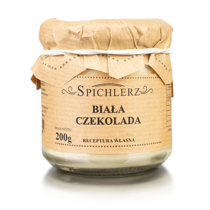 Gęsty krem czekoladowy biały do smarowania pieczywa produkt polski