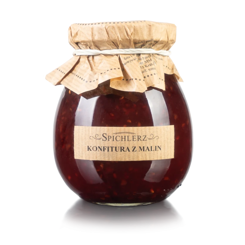 Naturalna konfitura z owoców malin bez konserwantów produkt polski