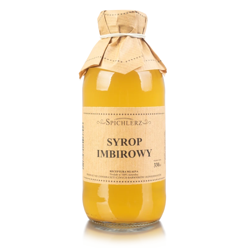Naturalny dodatek imbirowy do wody i deserów bez sztucznych barwników