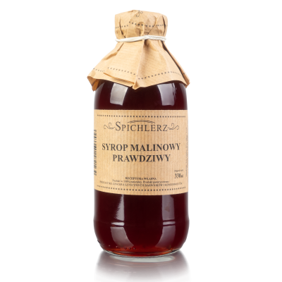Intensywny syrop malinowy naturalny dodatek do wody i ciast