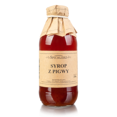 Syrop z pigwy PysznyKubek z cytryną w szklanej butelce