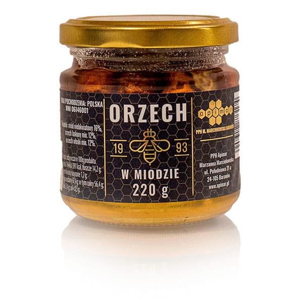 Orzechy włoskie i laskowe w naturalnym miodzie bez konserwantów produkt polski