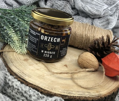 Tradycyjne orzechy w miodzie z lubelskich pasiek na elegancki prezent