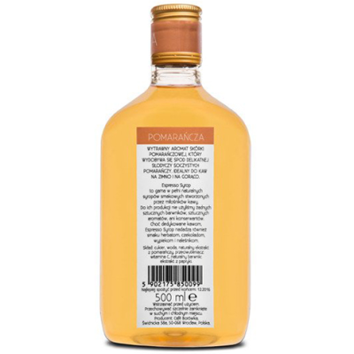 Syrop pomarańczowy do kawy i deserów 500 ml