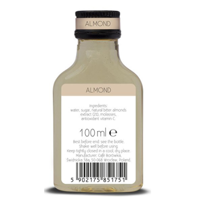 Syrop migdałowy do kawy i deserów 100 ml