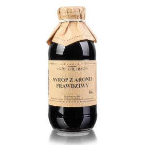 Naturalny syrop aroniowy z ciemnych owoców bez konserwantów produkt polski