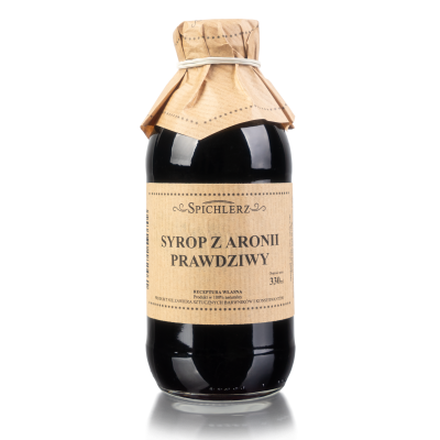 Naturalny syrop aroniowy z ciemnych owoców bez konserwantów produkt polski