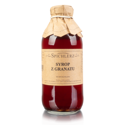 Gęsty syrop z owoców granatu bez sztucznych barwników do zimowej herbaty