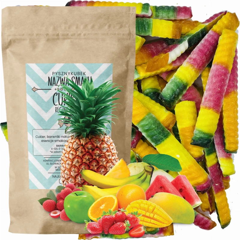 Ręcznie robione cukierki owocowe mix smaków