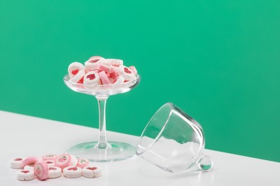 Cukierki malinowe z nutą róży w torebce 100g
