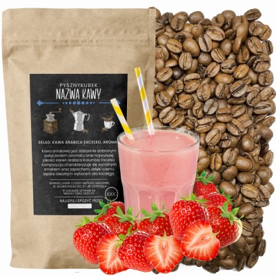 Kawa smakowa Shake Truskawkowy sklep PysznyKubek
