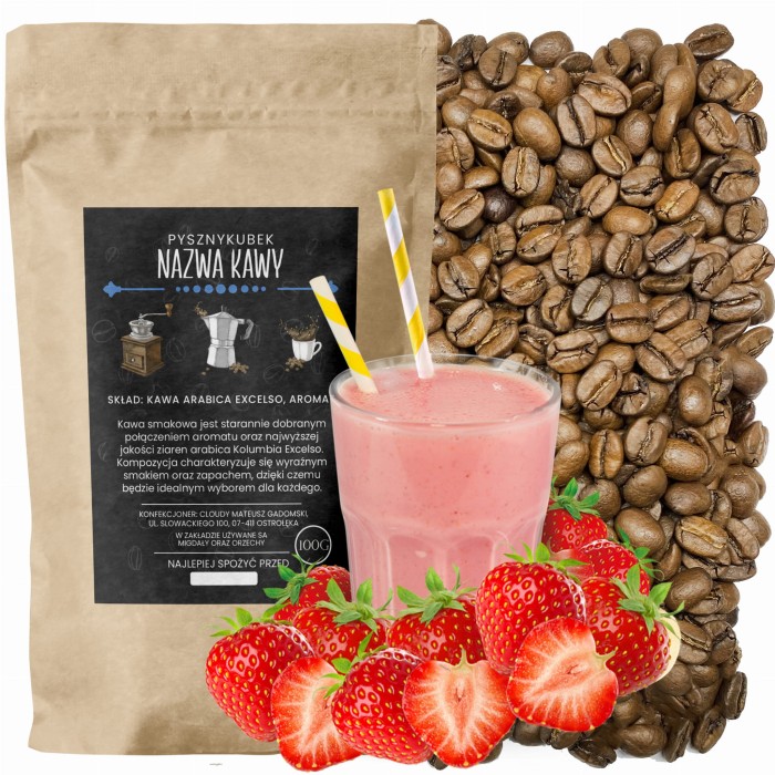 Kawa smakowa Shake Truskawkowy sklep PysznyKubek