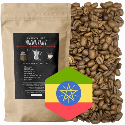 Świeżo palona kawa Etiopia Djimmah w ziarnach