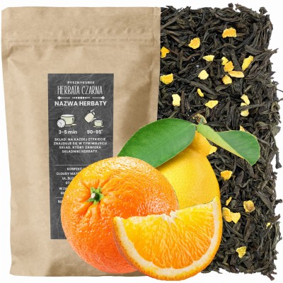 Orzeźwiająca czarna herbata liściasta Ice Tea Citrus w eleganckim opakowaniu