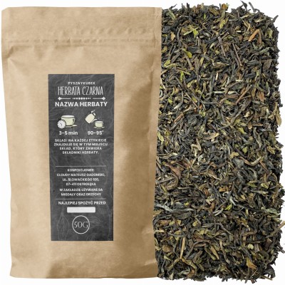 Luksusowa czarna herbata liściasta Darjeeling Himalayan Second Flush w eleganckim opakowaniu