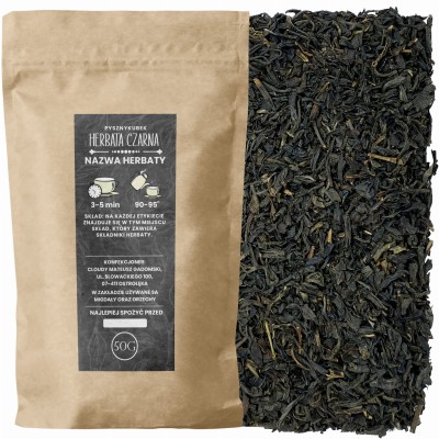 Klasyczna czarna herbata liściasta Yunnan Black w eleganckim opakowaniu