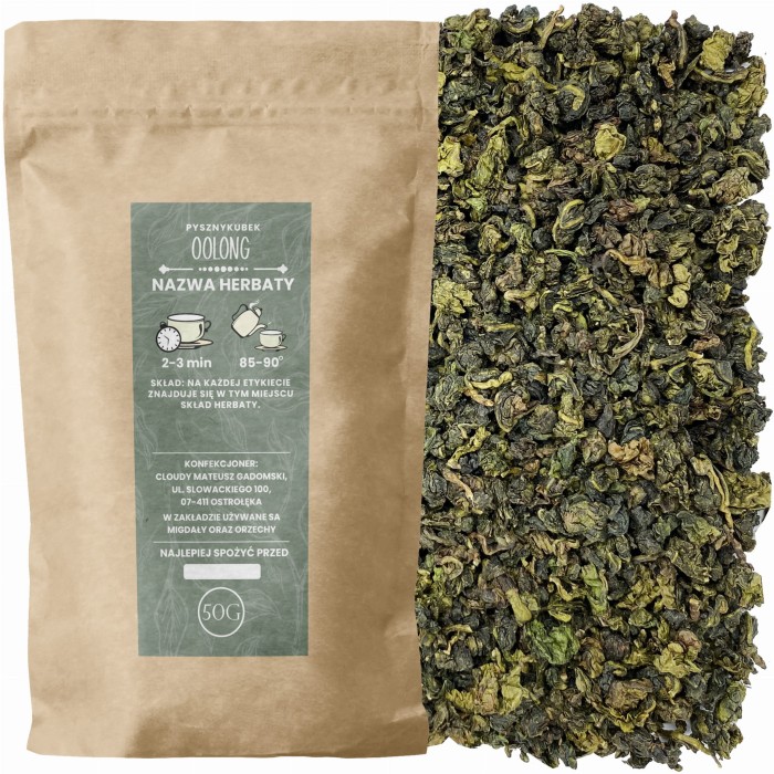 Klasyczna półfermentowana herbata liściasta Oolong w eleganckim opakowaniu