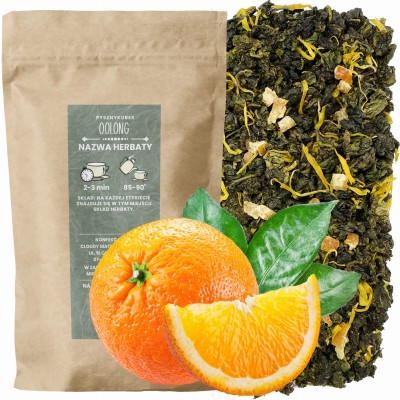 Cytrusowa herbata sypana Oolong Pomarańczowy w eleganckim opakowaniu