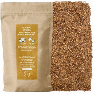 Klasyczna naturalna herbata sypana Rooibos w eleganckim opakowaniu