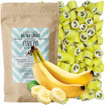 Ręcznie robione cukierki o smaku banana