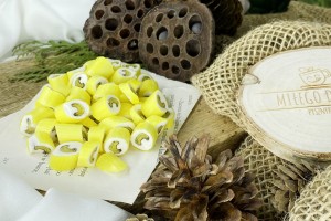 Słodkie cukierki z aromatem banana w torebce 100g