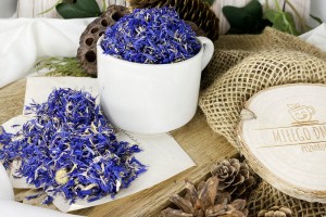 Naturalny kwiat chabra bławatka najwyższej jakości do dekoracji tortów