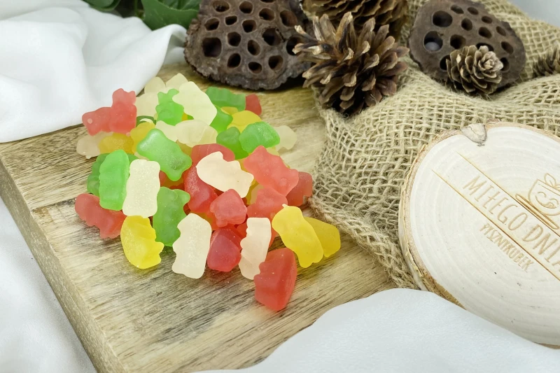 Małe żelki miśki w szczelnej torebce 120g