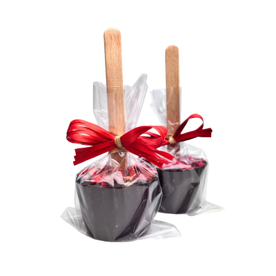 Chocostick truskawkowy - czekolada pitna na patyku