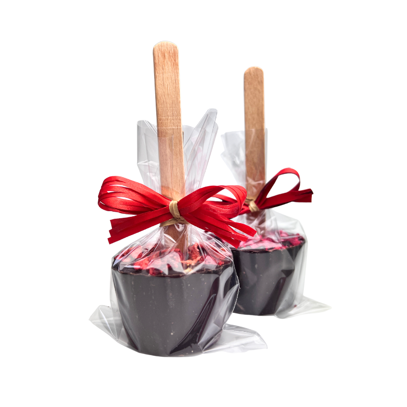 Chocostick truskawkowy - czekolada pitna na patyku