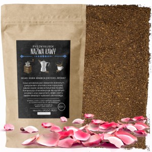 Kawa Arabica mielona o smaku płatków róży