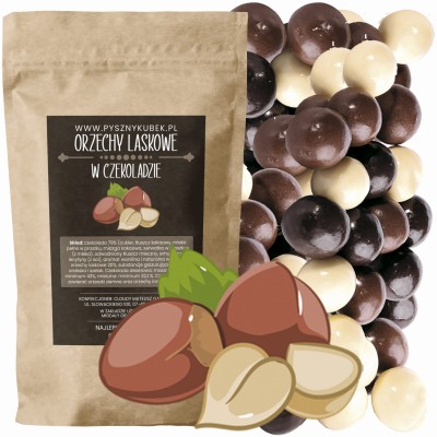 Orzechy laskowe w mixie czekolad z manufaktury
