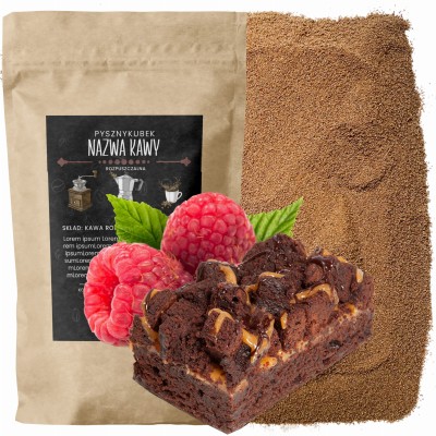 Kawa rozpuszczalna smakowa Malinowe Brownie sklep PysznyKubek