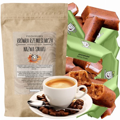 Tradycyjna krówka rzemieślnicza z dodatkiem kawy Arabica