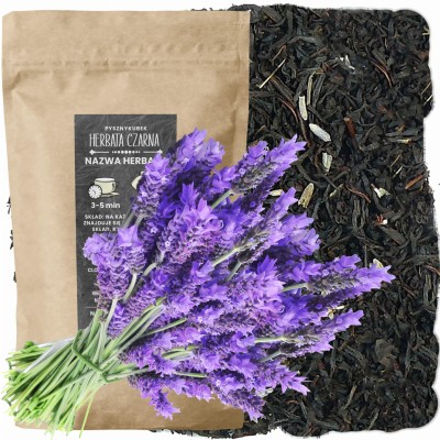 Czarna herbata Yunnan Black z suszoną lawendą