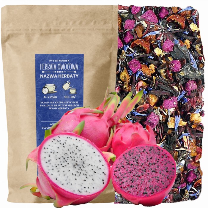 Egzotyczna herbata owocowa Smoczy Owoc z hibiskusem i imbirem