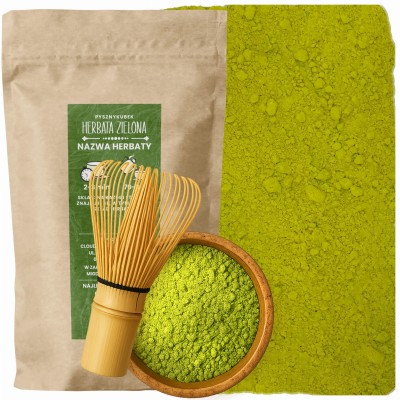 Tradycyjna japońska herbata zielona matcha przygotowana w czarce