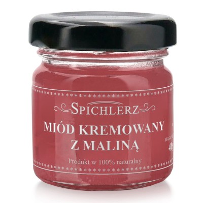 Gładki miód degustacyjny o smaku malinowym bez sztucznych dodatków