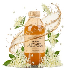 Naturalny syrop z kwiatów czarnego bzu PysznyKubek na przeziębienie