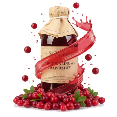 Naturalny syrop z żurawiny PysznyKubek do herbaty