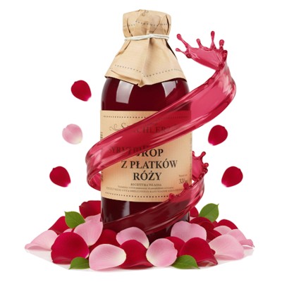Syrop z płatków róży PysznyKubek naturalny dodatek do herbaty