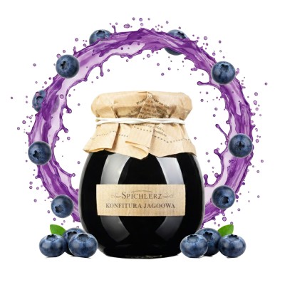 Konfitura jagodowa PysznyKubek słoik trzysta gramów