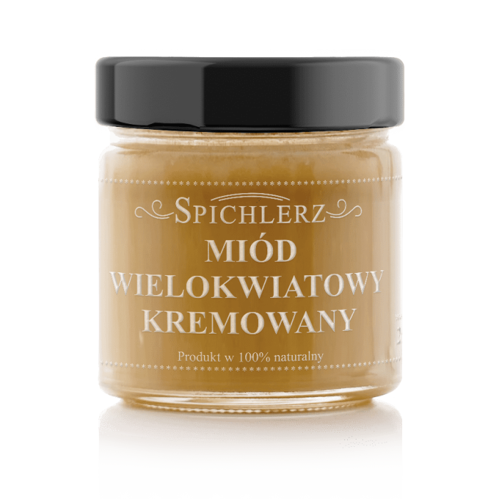 Naturalny miód nektarowy wielokwiatowy o jasnobursztynowej barwie