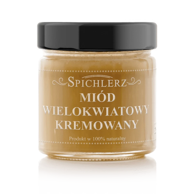 Naturalny miód nektarowy wielokwiatowy o jasnobursztynowej barwie