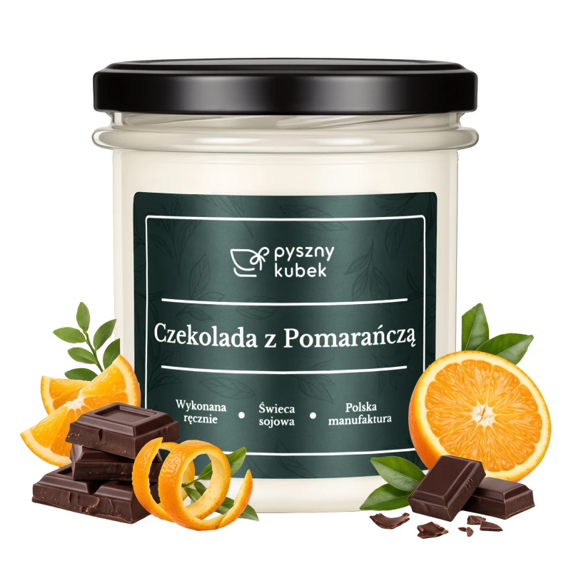 Świeca sojowa Czekolada z Pomarańczą 330 ml