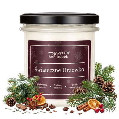 Świeca sojowa Drzewko Świąteczne 300 ml
