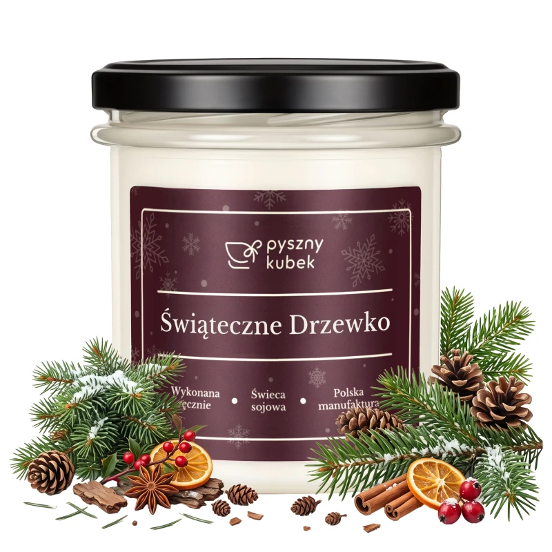 Świeca sojowa Drzewko Świąteczne 300 ml