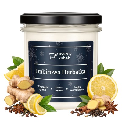 Świeca sojowa Imbirowa Herbatka 300 ml