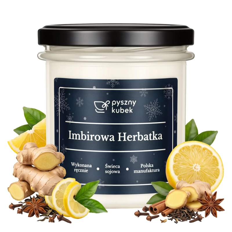 Świeca sojowa Imbirowa Herbatka 300 ml
