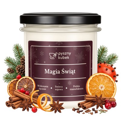 Świeca sojowa Magia Świąt 300 ml