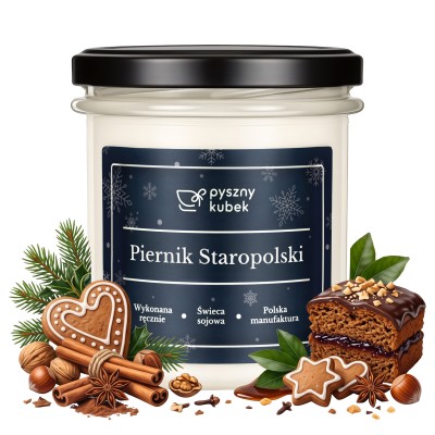 Świeca sojowa Piernik Staropolski 300 ml